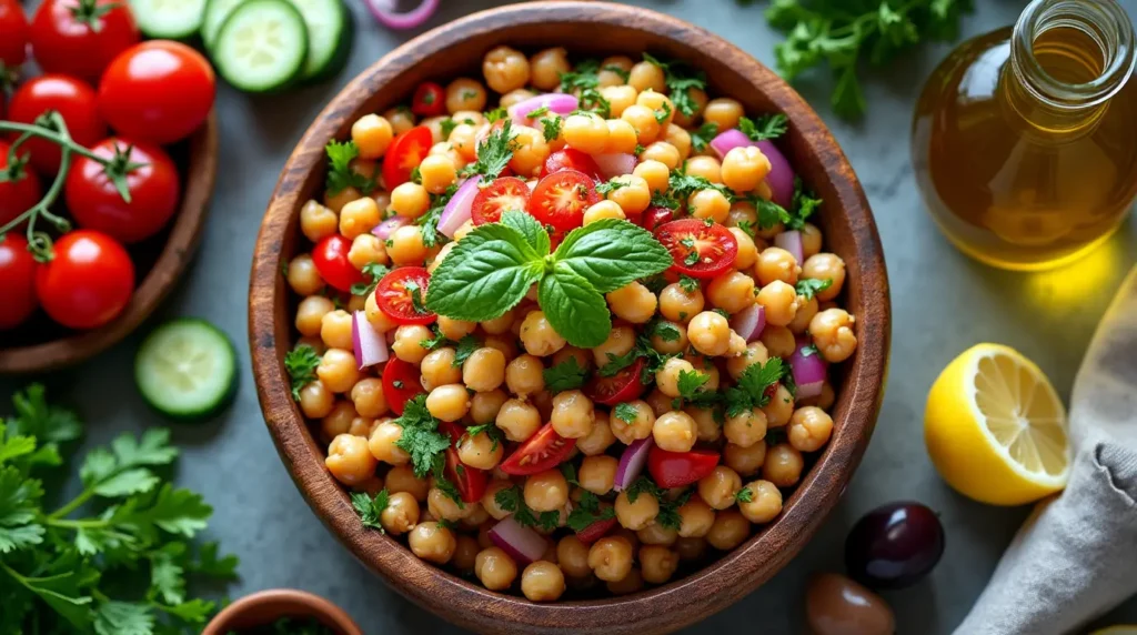 Easy Mediterranean Chickpea Salad Recipe