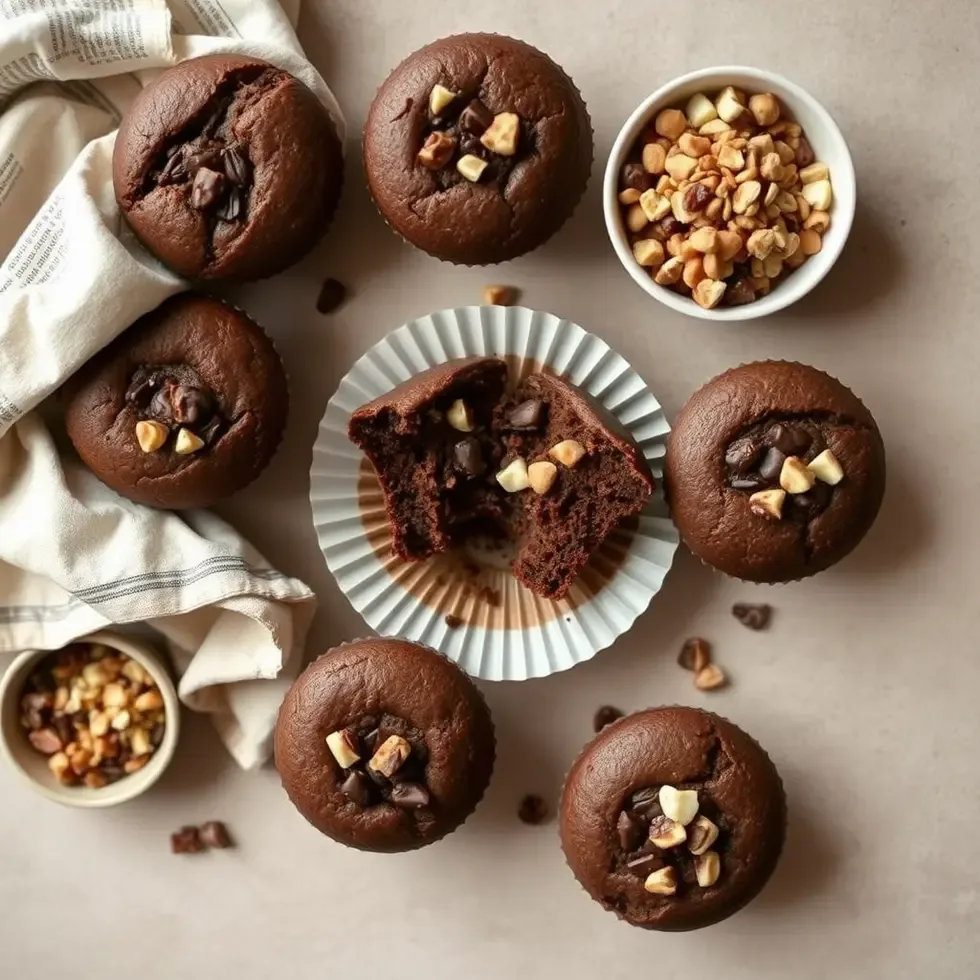 variations of chocolate muffins