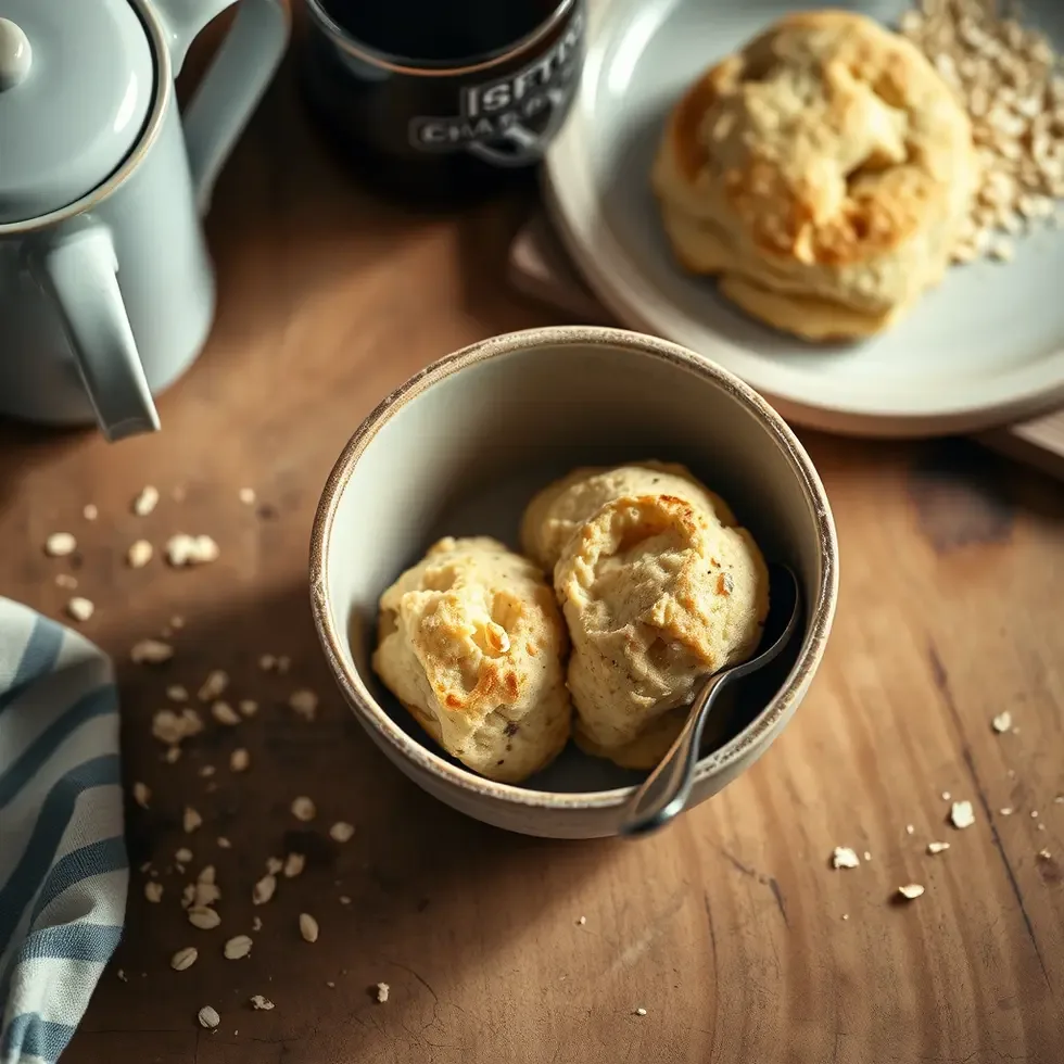 Homemade scones recipe served in a cozy morning kitchen setting